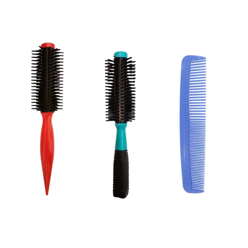 برس و شانه مو مدل sh001 مجموعه 3 عددی