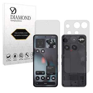 Diamond Tough model transparent screen protector suitable for Nothing Phone 3 mobile phone along with the back protector