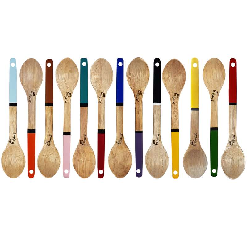  قاشق آشپزی فرتاپیچ مدل چوبی کد LR13 بسته 13 عددی