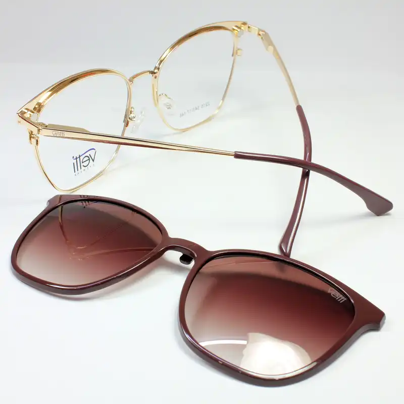 فریم عینک طبی وتی مدل 2215 به همراه کاور آفتابی