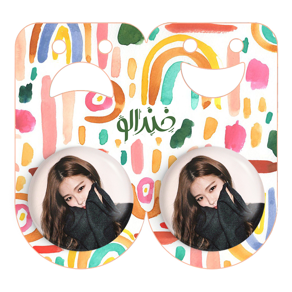 پیکسل خندالو مدل رزی بلک پینک کد 14385 به همراه مگنت