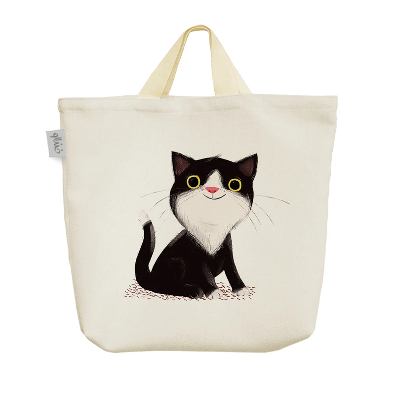 ساک خرید خندالو مدل گربه (Cat) کد H1694