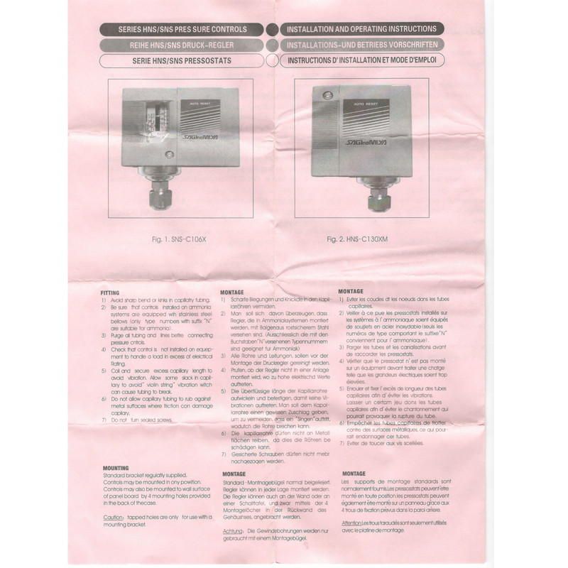 پرشر سوئیچ ساگی نومیا مدل SNS-C130X پرشر سوئیچ ساگی نومیا مدل SNS-C130X