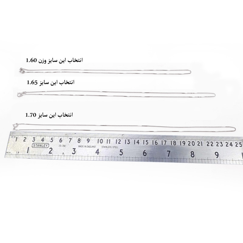 زنجیر نقره زنانه مدل GA-628 زنجیر نقره زنانه مدل GA-628