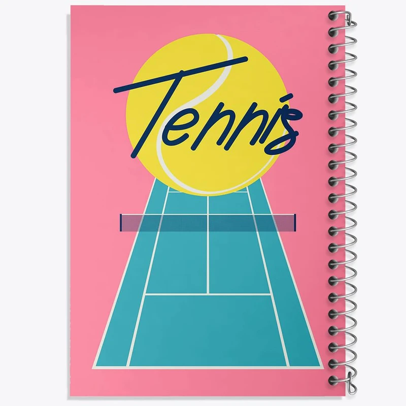 دفتر شطرنجی 50 برگ خندالو طرح تنیس Tennis کد 26613