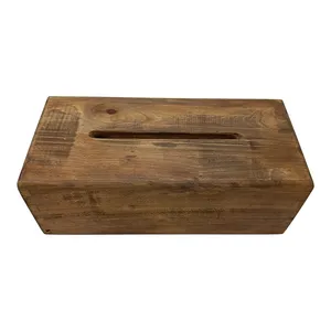 جعبه دستمال کاغذی مدل چوب چنار کد 02