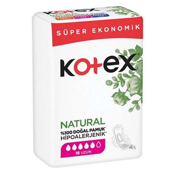 نوار بهداشتی کوتکس مدل Natural Super Ekonomik بسته 16 عددی نوار بهداشتی کوتکس مدل Natural Super Ekonomik بسته 16 عددی