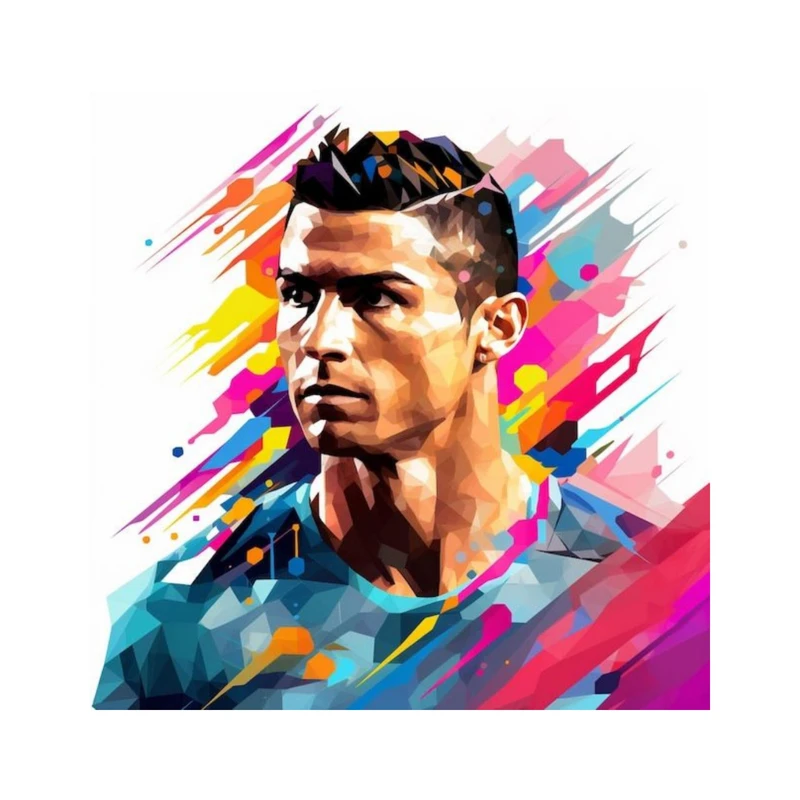 استیکر پارچه و لباس پاد آفرین مدل رونالدو کد 1709