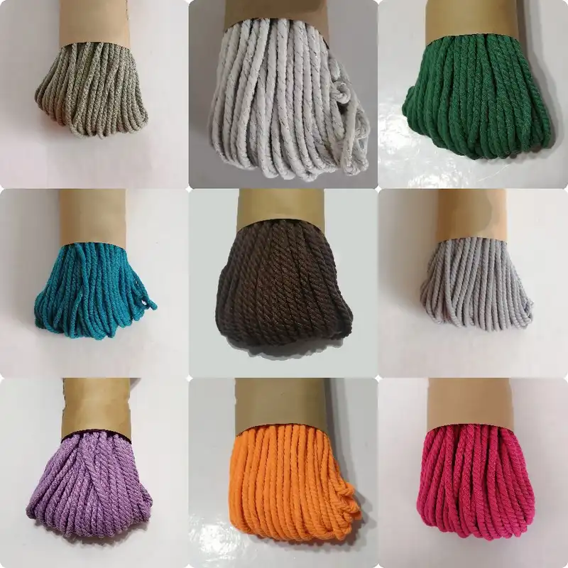 نخ مکرومه مدل کتان پنبه ایی تابیده کد 204