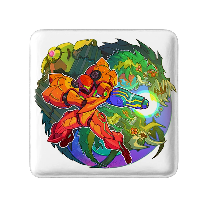 پیکسل خندالو طرح بازی متروید (Metroid) مدل مربعی کد 35671