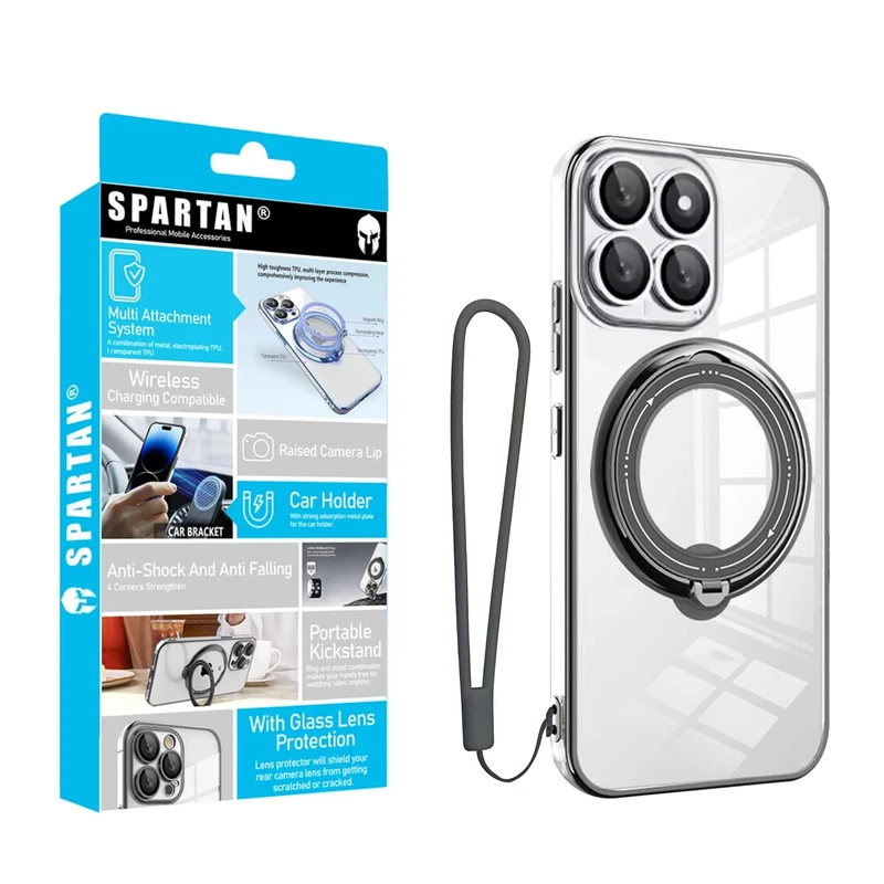 کاور اسپارتان مدل Ring Stand Strap مناسب برای گوشی موبایل شیائومی 14 Pro به همراه بندآویز