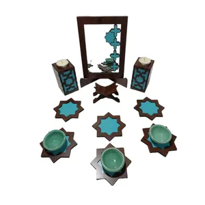 مجموعه ظروف هفت سین 16 پارچه مدل سنتی کد 001