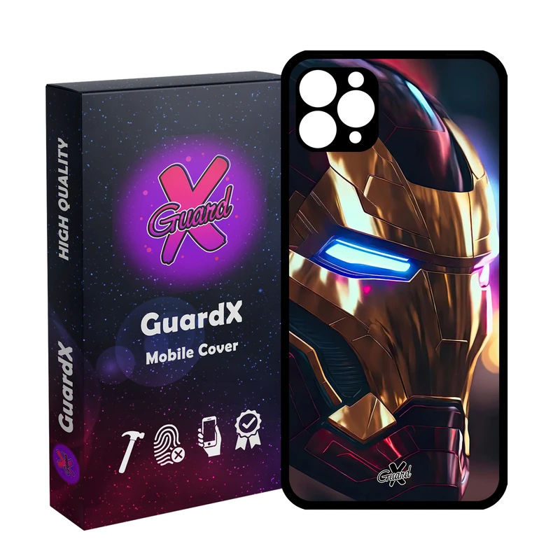 کاور گارد ایکس طرح Iron Man مدل Glass10604 مناسب برای گوشی موبایل اپل iPhone 11 Pro Max