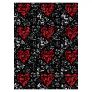 کاغذ کادو طرح قلب کد 29 بسته ی 5 عددی