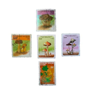 تمبر یادگاری طرح طبیعت مدل قارچ کد tab-901 مجموعه 5 عددی