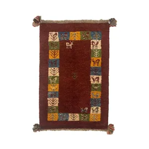  گبه دستباف نیم متری مدل بافت قشقای شیراز کد NKP-sgp46