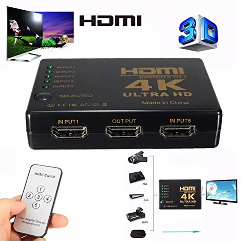 دیتا سوییچ 5 پورت HDMI شارک مدل SY-501
