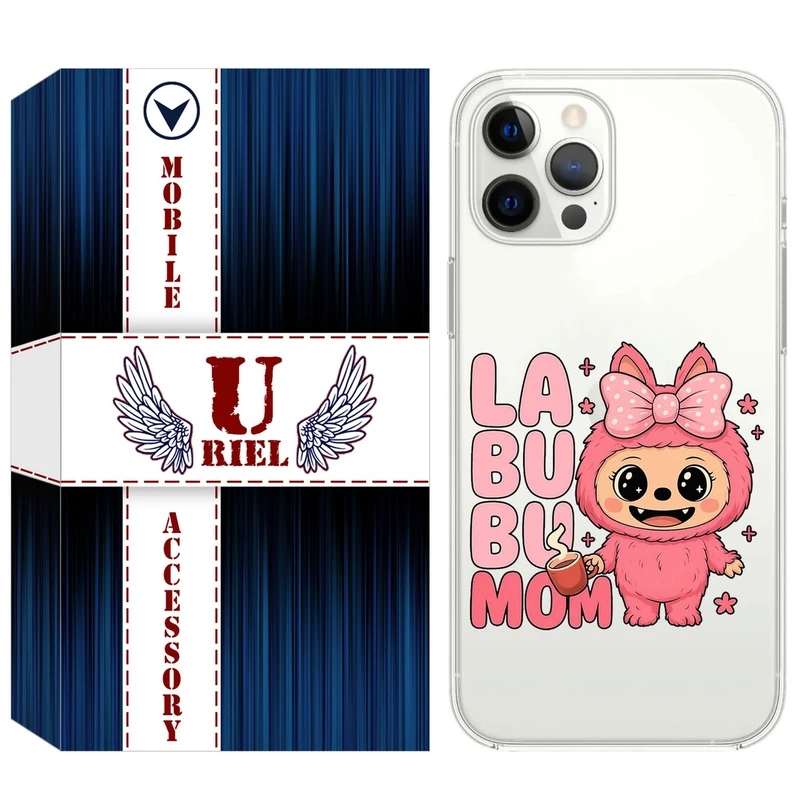 کاور یوریل مدل Clear کد 136 طرح لبوبو Labubu مناسب برای گوشی موبایل اپل iPhone 13 Pro