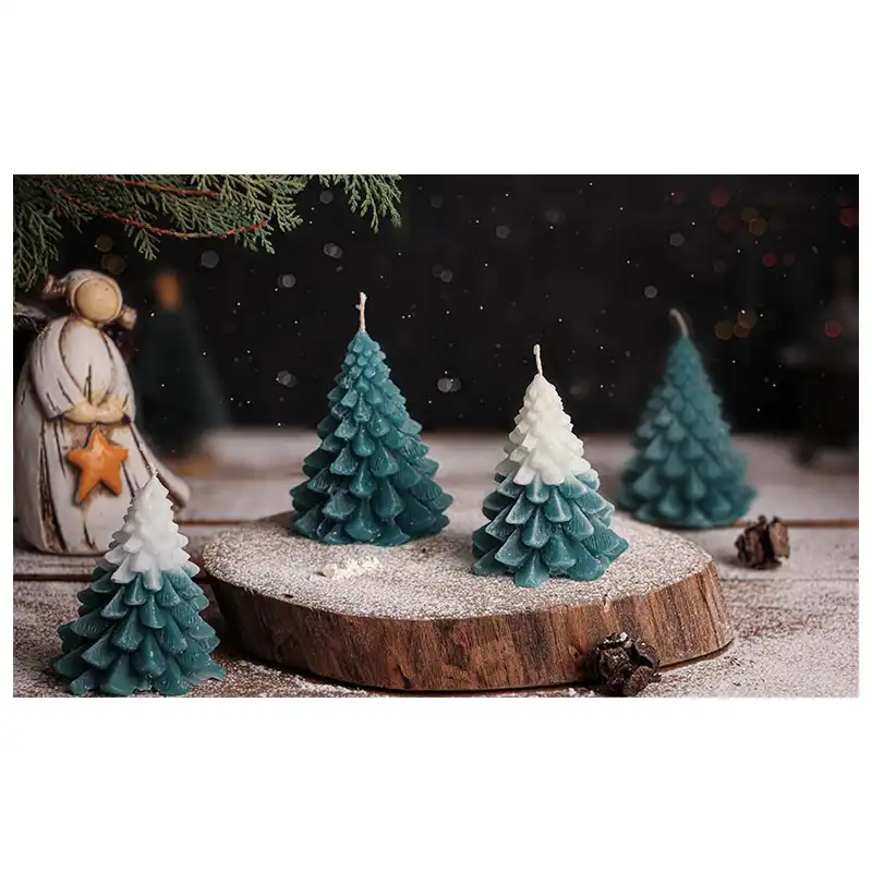 شمع مدل کاج کریسمس