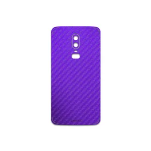MAHOOT Purple-Fiber Cover Sticker for OnePlus 6