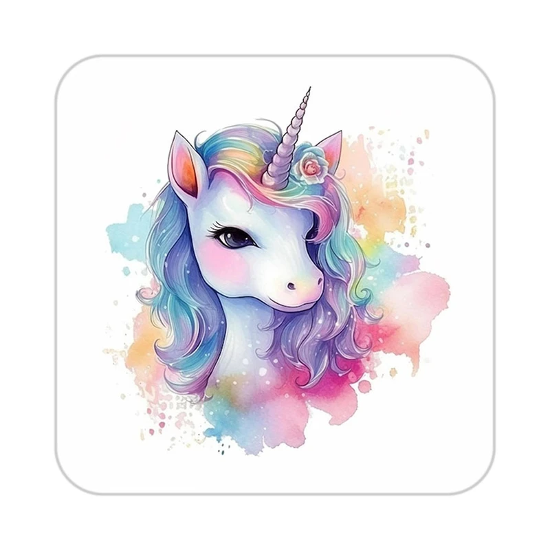 زیر لیوانی کاکتی طرح اسب تک شاخ و یونیکورن مدل mp33012