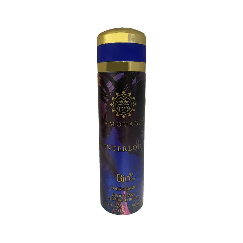 اسپری بدن مردانه بیو استار مدل Amouage Interlude حجم 200 میلی لیتر اسپری بدن مردانه بیو استار مدل Amouage Interlude حجم 200 میلی لیتر
