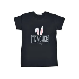 تی شرت آستین کوتاه زنانه  طرح TEACHER کد 01