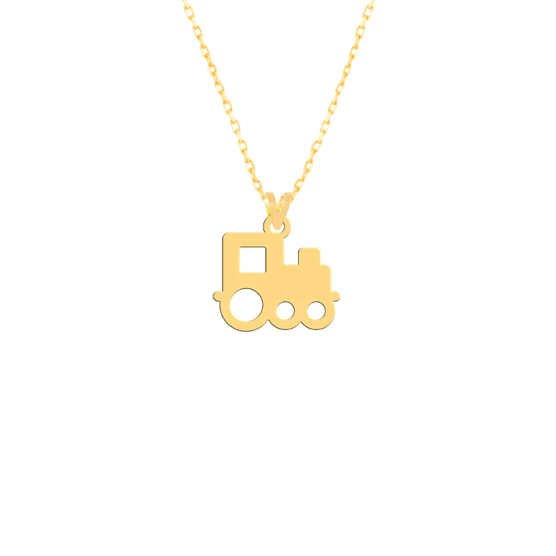 گردنبند طلا 18 عیار زنانه فرشته مدل قطار WNLZ-000486