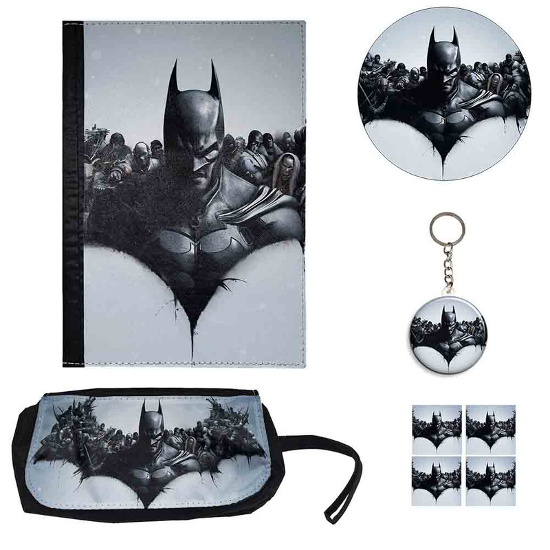 ست لوازم التحریر طرح بتمن کد 2 بسته 8 عددی