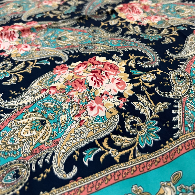 روسری زنانه مدل ترنج ابریشمی