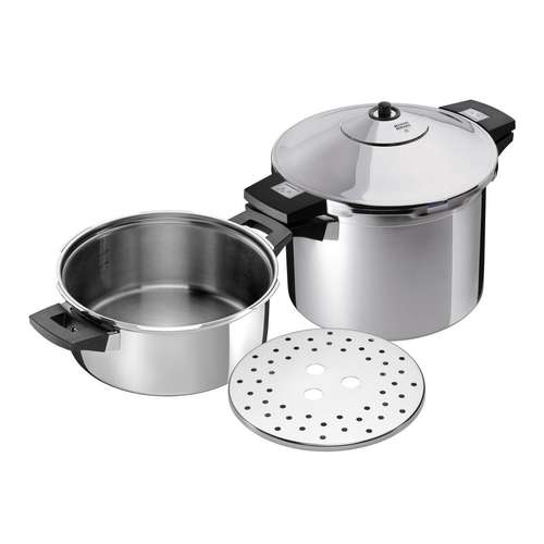 زودپز دوقلو کن ریکن مدل  3013inox گنجایش 6 و 4 لیتر