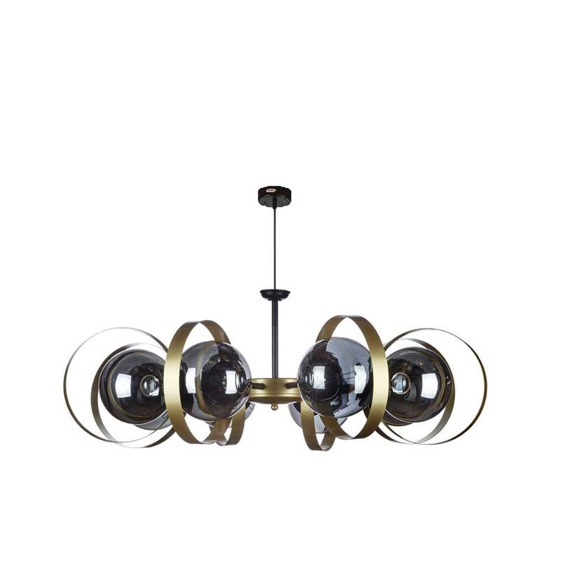  لوستر آویز هشت شعله چشمه نور کد A1203/8BK