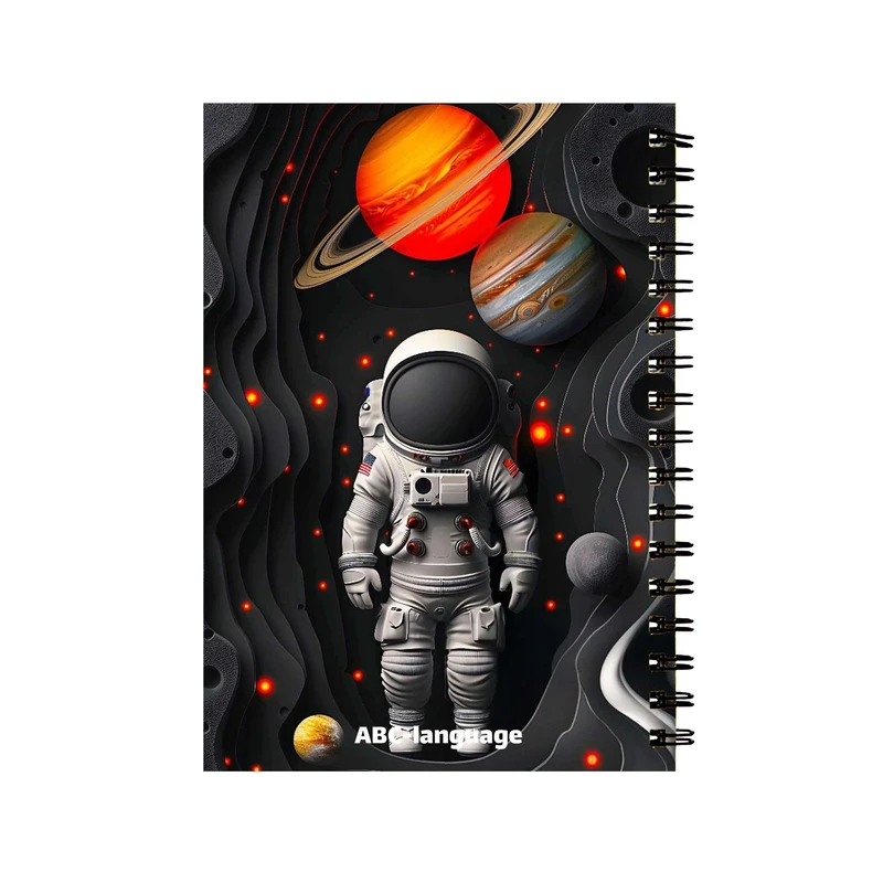 دفتر زبان 60 برگ مدل فضانورد کد 25