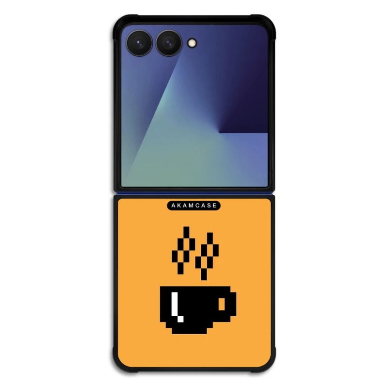 کاور آکام مدل AMC-WSGZFLIP7-COFFEE-8 مناسب برای گوشی موبایل سامسونگ Galaxy Z Flip 7