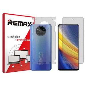 Remax brand shockproof Matte screen protector glass for Xiaomi Poco X3 Pro along with the back protector