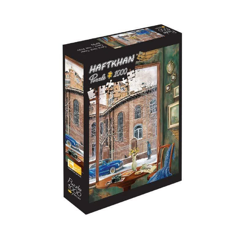 پازل هزار تکه هفت خان مدل برج ساعت تبریز 