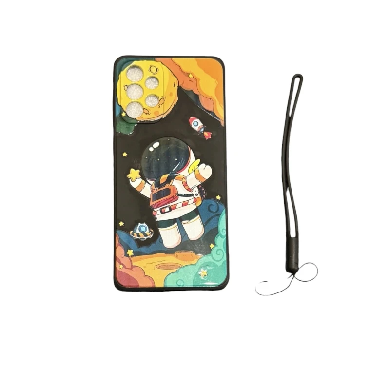 كاور طرح فضانورد كد 2233 مناسب برای گوشی موبایل سامسونگ‌ Galaxy A72 به همراه بندآویز