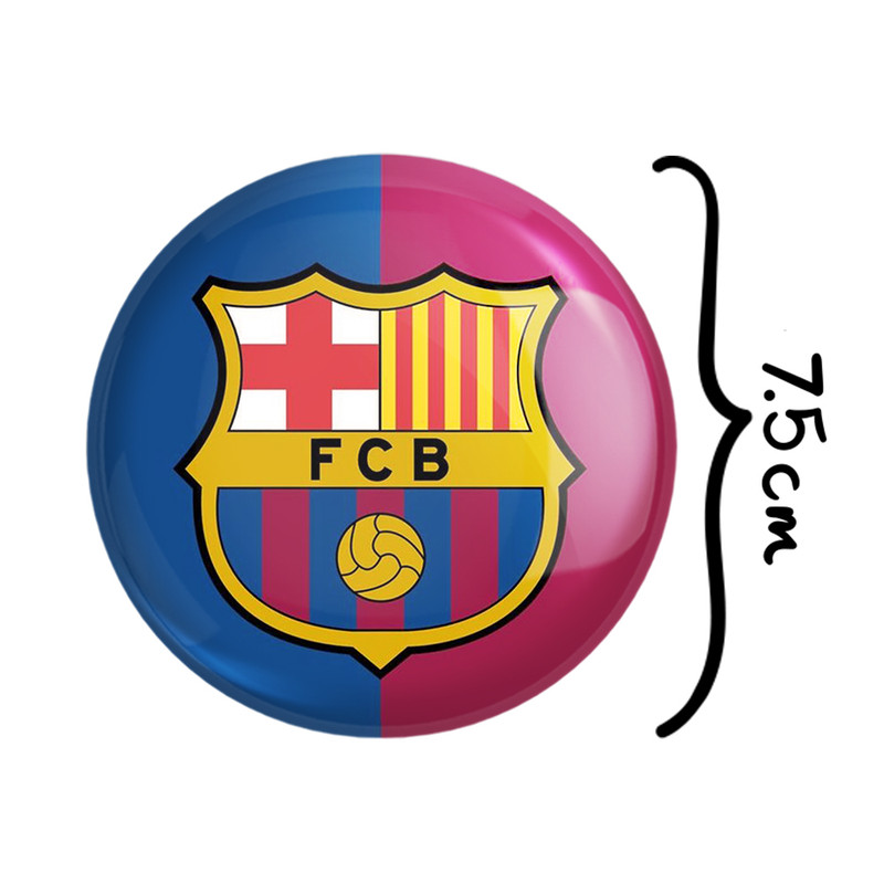آینه جیبی خندالو طرح باشگاه بارسلونا FC Barcelona مدل تاشو کد 2002
