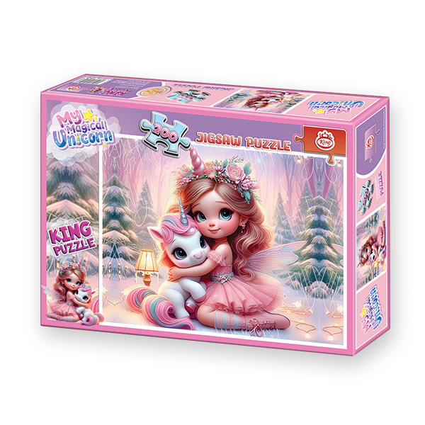 پازل 200 تکه کینگ مدل یونیکورن My Magical Unicorn(2)