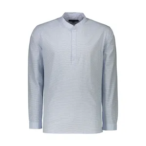 پیراهن آستین بلند مردانه پاتن جامه مدل 102721010005297 یقه فرنچ