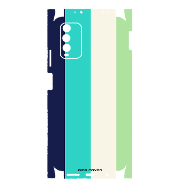 برچسب پوششی گیگا کاور کد fullskin rainbow 1 مناسب برای گوشی موبایل شیائومی REDMI 9T