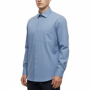 پیراهن آستین بلند یقه انگلیسی مردانه مدل M 03