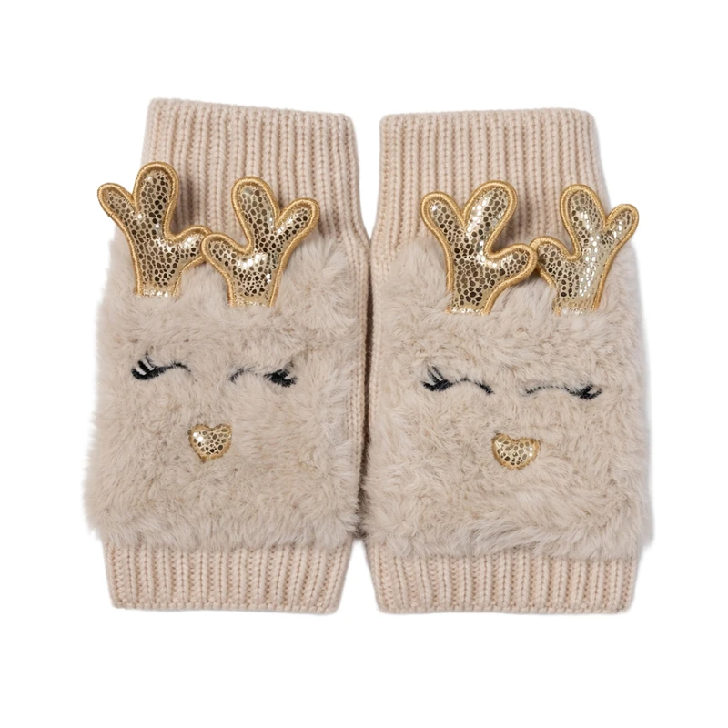 دستکش بافتنی دخترانه مدل 7301