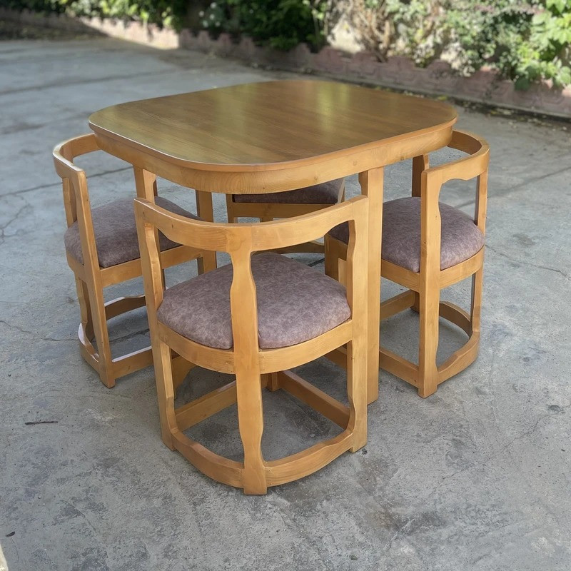 میز و صندلی ناهارخوری چهار نفره گالری والریان مدل M-CH-504