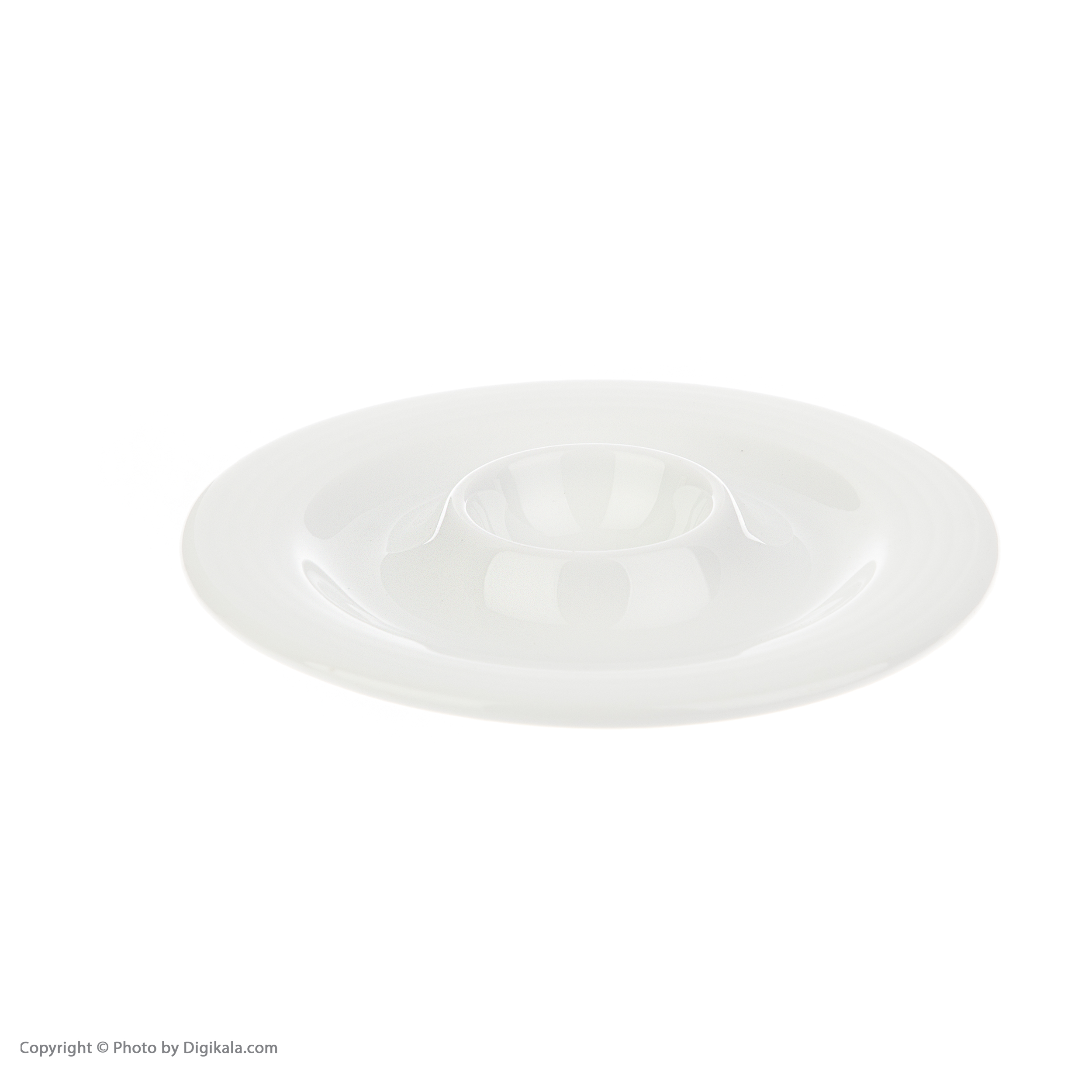 ظرف سرو تخم مرغ چینی زرین ایران سری هتلی 49 مدل سفید درجه یک