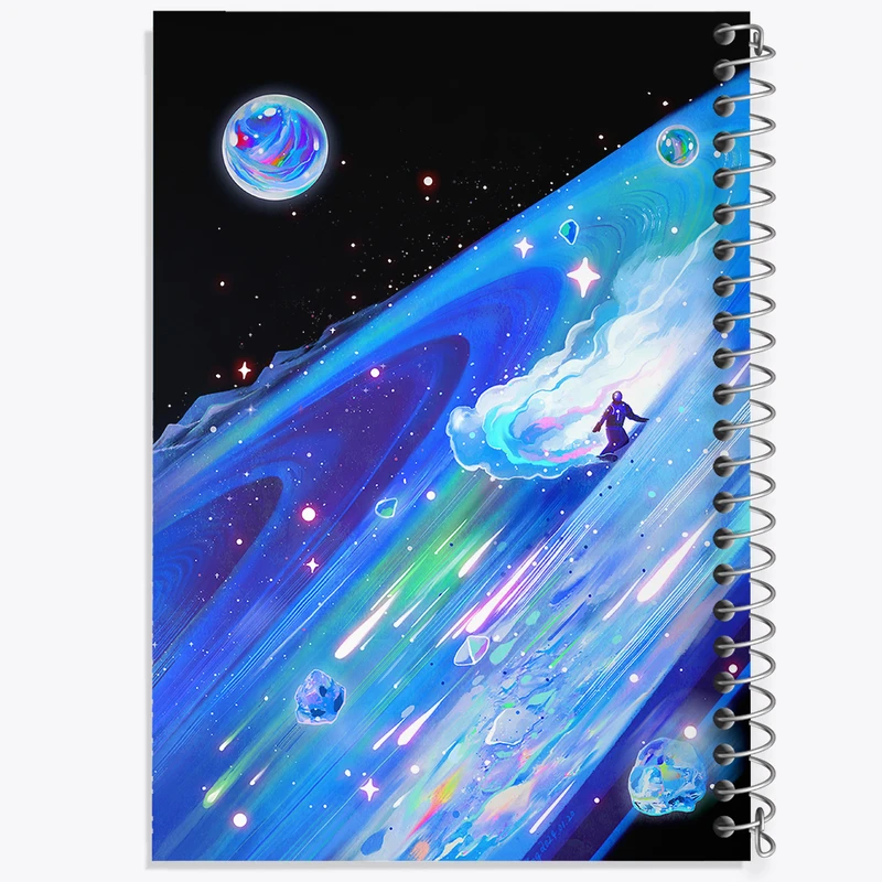 دفتر مشق 100 برگ خندالو طرح فضایی کد N4278