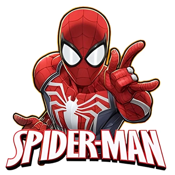 استیکر پارچه و لباس پاد آفرین طرح مرد عنکبوتی کد 3794