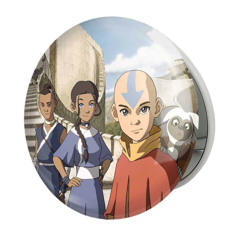 آینه جیبی خندالو طرح آنگ و کاتارا و ساکا انیمه آواتار Avatar مدل تاشو کد 12758 