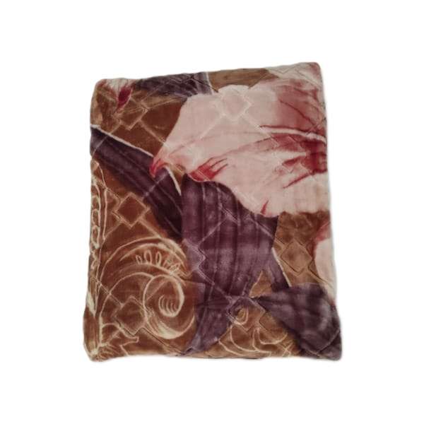 پتو مدل گل برجسته سایز 160x220 سانتی متر