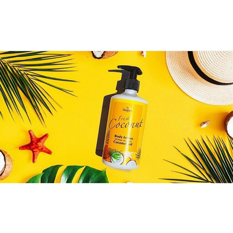 لوسیون بدن سوپکس مدل Coconut oil و Aloe vera حجم 350 میلی لیتر